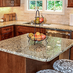 Venetian gold granite kitchen countertops