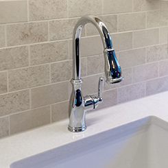 Kitchen chrome faucet