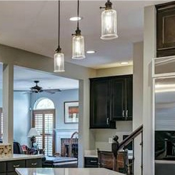 Pendant lighting in the kitchen