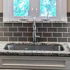 Undermount sink installed in the kitchen of this Ballwin home